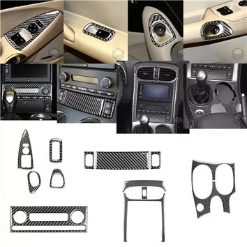 Chevrolet Corvette 2005-UP Full Set, Without NAVI system Interior BD Dash Trim Kit