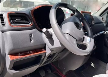 Renault Master III from 2019 3D Interior Dashboard Trim Kit Dash Trim Dekor 24-Parts