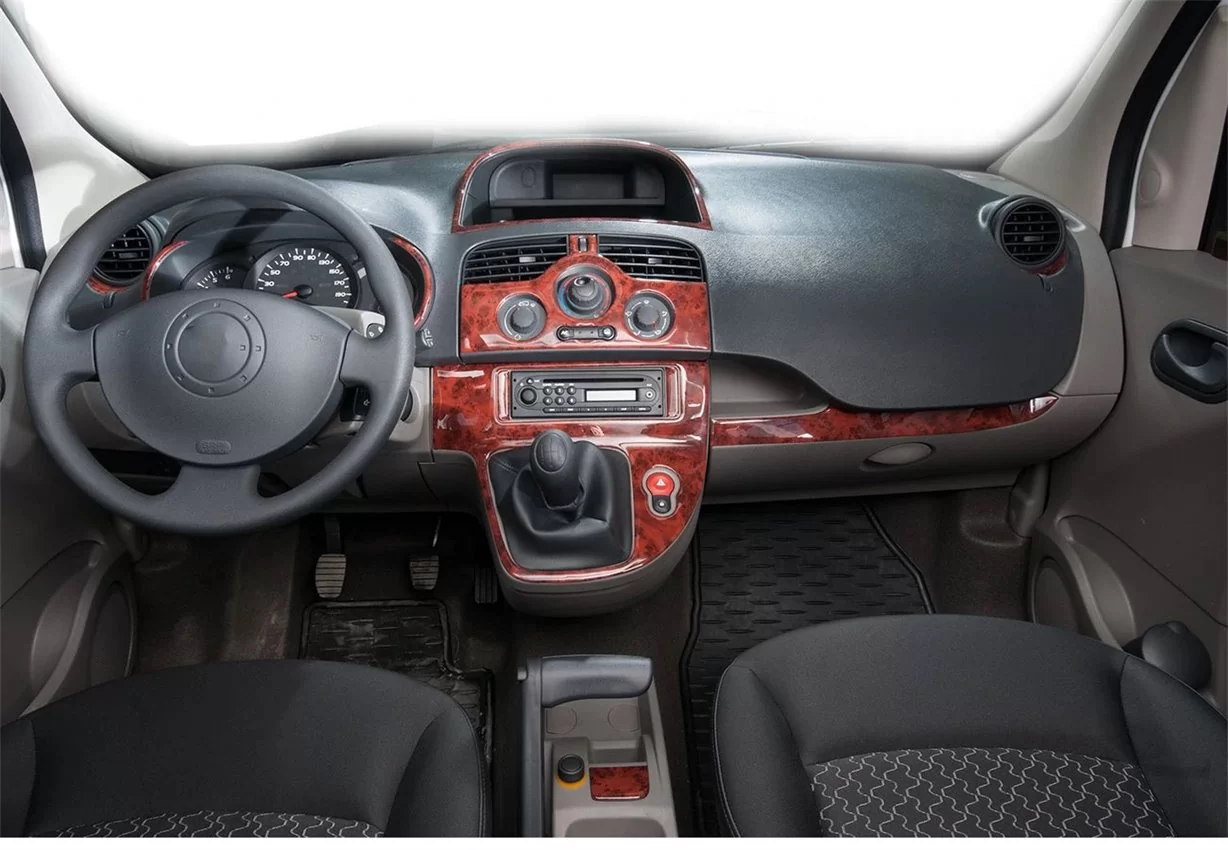 Renault Kangoo 2008-2011 Mittelkonsole Armaturendekor Cockpit Dekor 14-Teile - 1- Cockpit Innenraum Dekor 