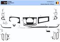 Ford New Transit 2020 3D Interior Dashboard Trim Kit Dash Trim Dekor 27-Parts Navi