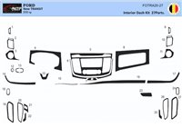 Ford New Transit 2020 3D Interior Dashboard Trim Kit Dash Trim Dekor 27-Parts