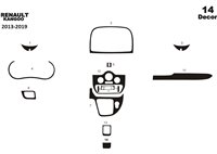 Renault Kangoo 2013-2019 3D Interior Dashboard Trim Kit Dash Trim Dekor 14-Parts