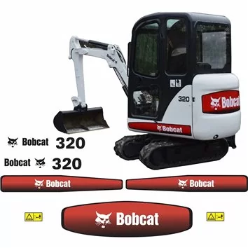 Bobcat 320 Replacement Vector Decal Files for Print & Cut