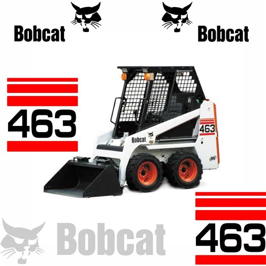 Bobcat 463 Replacement Vector Decal Files for Print & Cut Bobcat 463 Replacement Vector Decal Files for Print & Cut