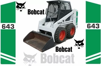 Bobcat 643 Vektordateien für Print & Cut - 1- Cockpit Innenraum Dekor 