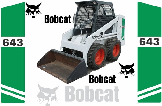 Bobcat 643 Vektordateien für Print & Cut