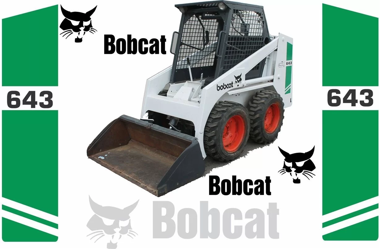 Bobcat 643 Replacement Vector Decal Files for Print & Cut Bobcat 643 Replacement Vector Decal Files for Print & Cut