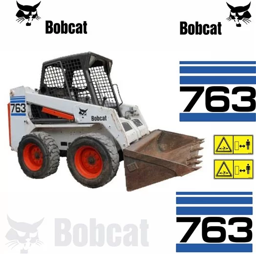 Bobcat 763 Vektordateien für Print & Cut - 1- Cockpit Innenraum Dekor 