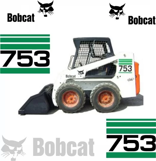 Bobcat 753 Replacement Vector Decal Files for Print & Cut Bobcat 753 Replacement Vector Decal Files for Print & Cut