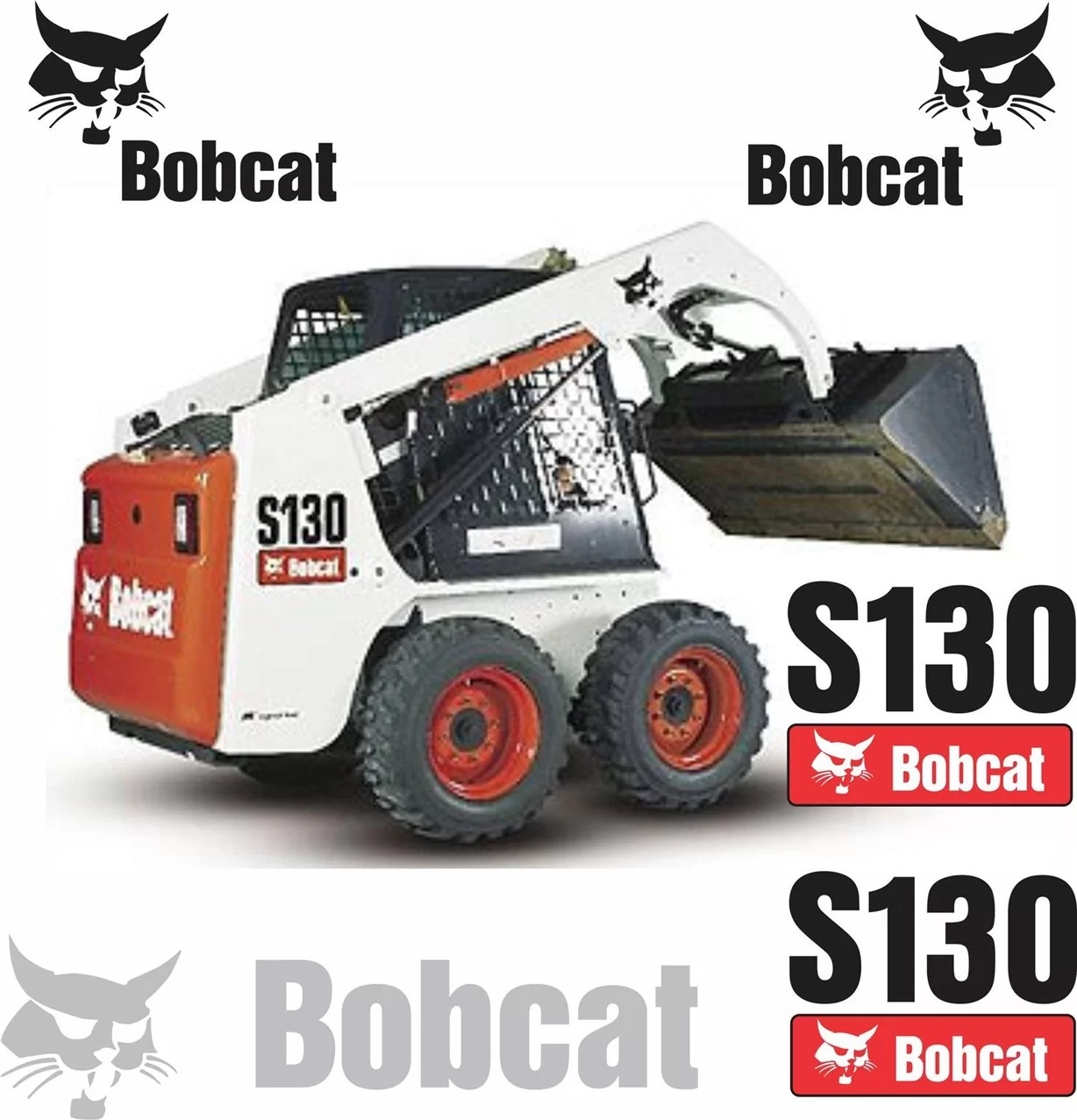 Bobcat S130 Vector Bestanden voor Print & Cut