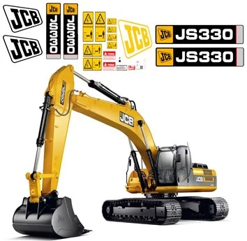JCB JS330 Replacement Vector Decal Files for Print & Cut