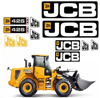 JCB VM115D Drum Roller Replacement Vector Decal Files for Print & Cut