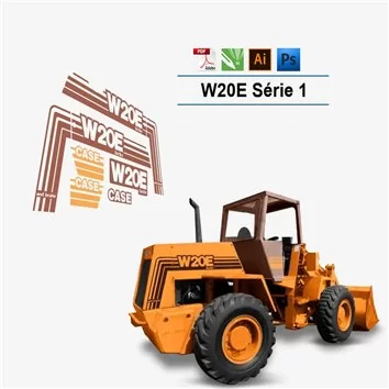 Case W20E Drum Roller Replacement Vector Decal Files for Print & Cut Case W20E Drum Roller Replacement Vector Decal Files for Print & Cut