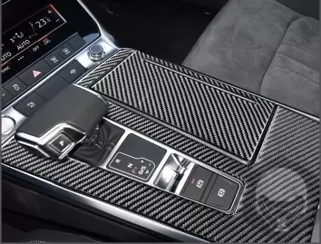 Audi A6 C8 seit 2018 Mittelkonsole Armaturendekor Cockpit Dekor 41-Teilige - 2- Cockpit Dekor Innenraum
