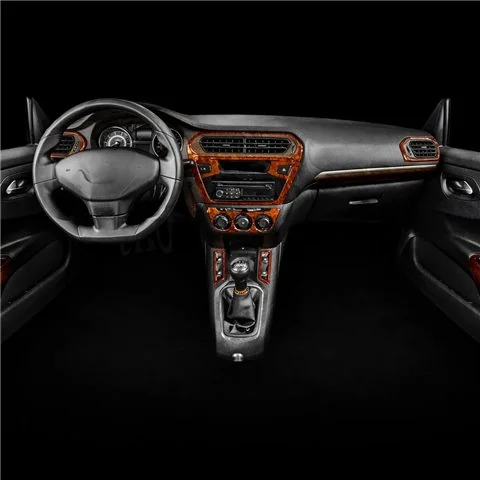 Citroen Elysee 2010+ 3D dashboard trim kit, 12 parts