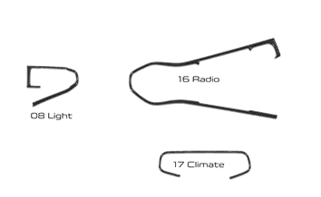 Hyundai Veloster 2019-2022 Basic Satz BD innenausstattung armaturendekor cockpit dekor 2