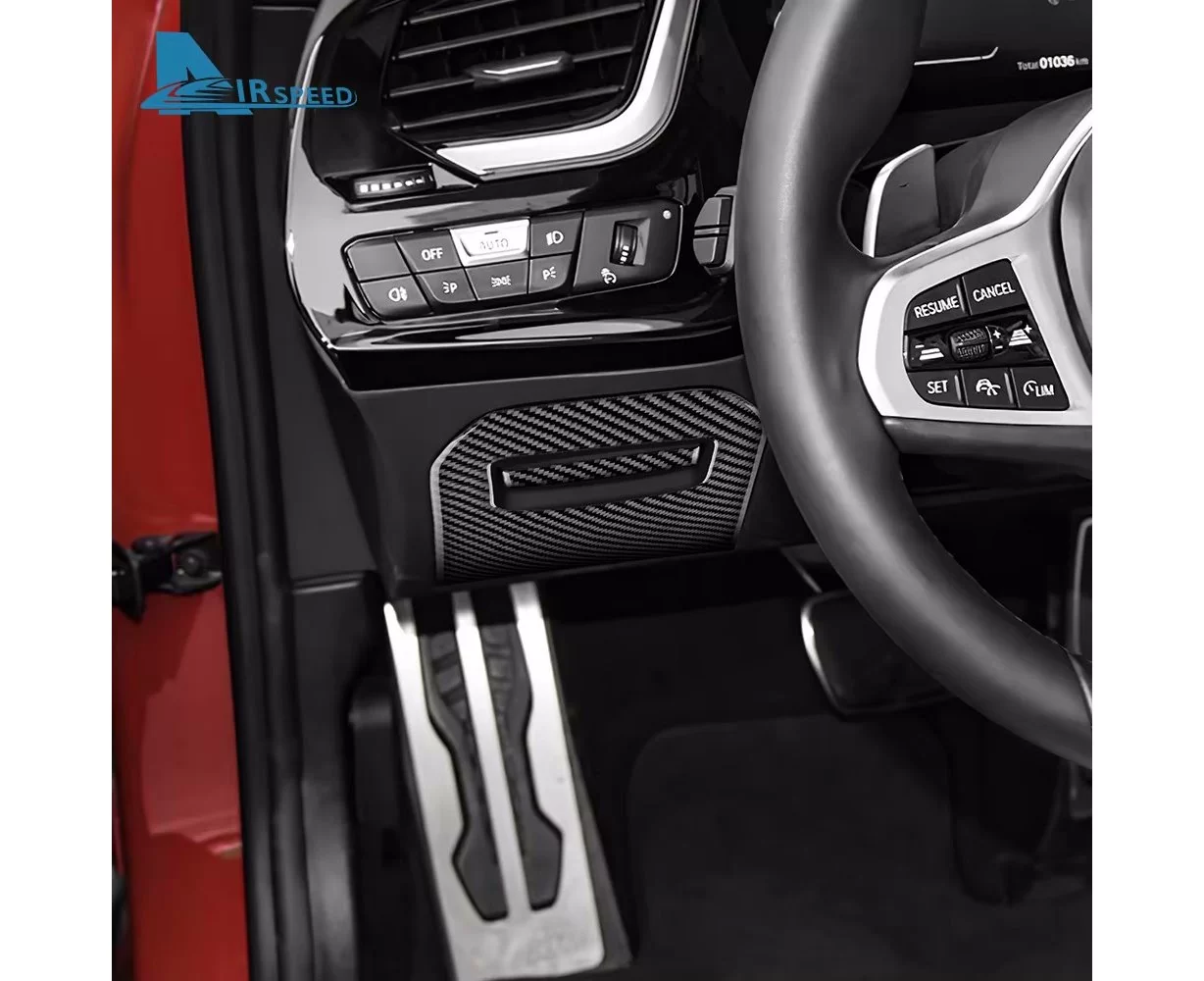 Autocollants De Couverture Surround De Changement De Vitesse Pour Console Centrale De Voiture En Fiber De Carbone, Accessoires Roadster Pour Bmw Série Z Z4 E85 E86 2003 – 2008