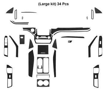 Ford Explorer 2020-2023 Habillage Décoration de Tableau de Bord 32-Pièce