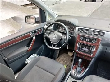 Volkswagen Caddy 09.2015 3D Decor de carlinga su interior del coche 20-Partes