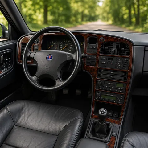 Saab 9000 1995-1996 Automatic Gearbox, 11 Parts set Interior Dashboard Trim Kit Dash Trim Dekor