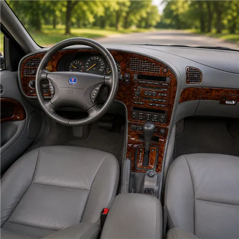 Saab 9-5 1999-2005 Full Set, Automatic Gear Interior Dashboard Trim Kit Dash Trim Dekor