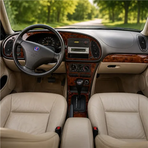 Saab 9-3 1999-2002 3D Cockpit Dekor Interieurleisten Set As shown in product diagram-teilig