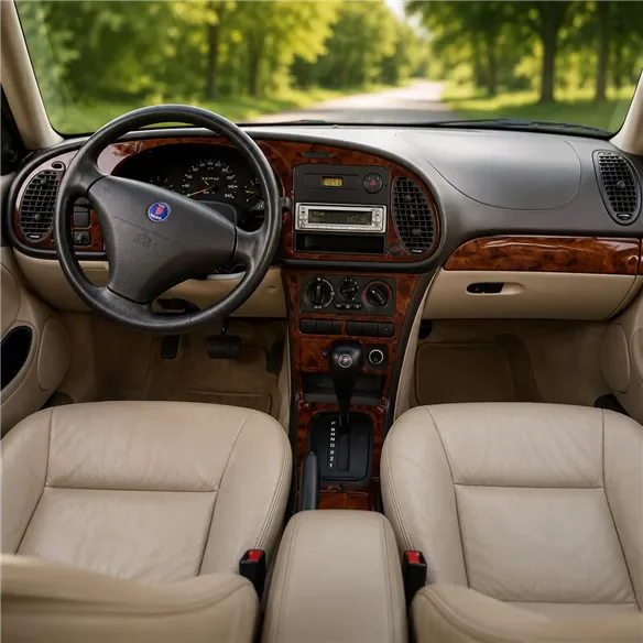 Saab 9-3 1999-2002 3D Cockpit Dekor Interieurleisten Set As shown in product diagram-teilig