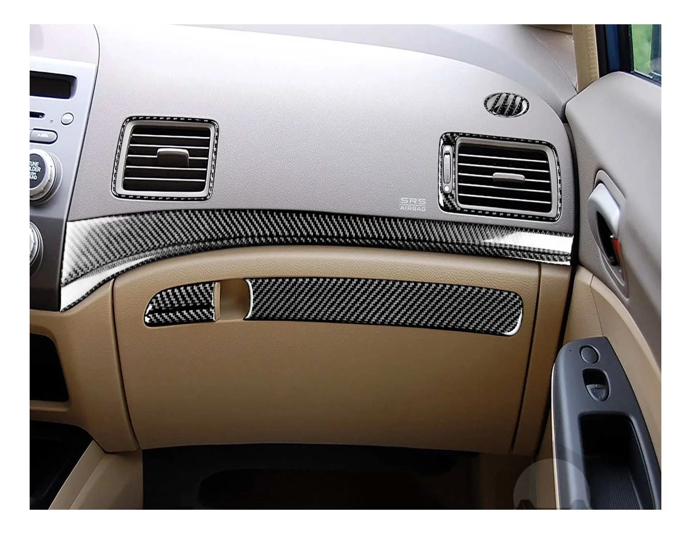 Honda Civic 2006-2011 2 Doors, Without NAVI system Decor de carlinga su interior