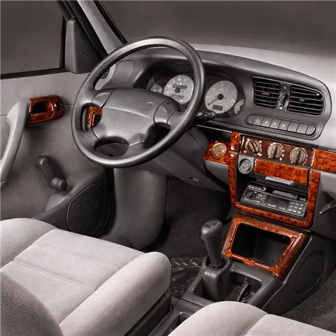 Skoda Felicia 1995-1999 3D Interior Dashboard Trim Kit Dash Trim Dekor 15-Parts