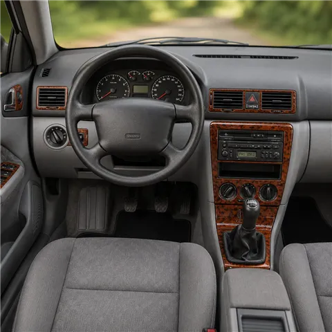 Skoda Octavia A4 1U 1998-2004 3D interieur dashboard decoratieset dashboard decor 15-delen