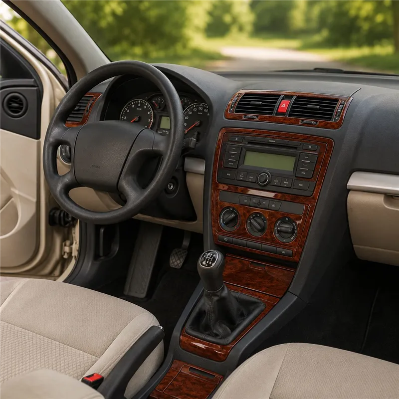 Skoda Octavia A5 1Z 2004-2009 kit 3D de molduras interiores para salpicadero 15 piezas