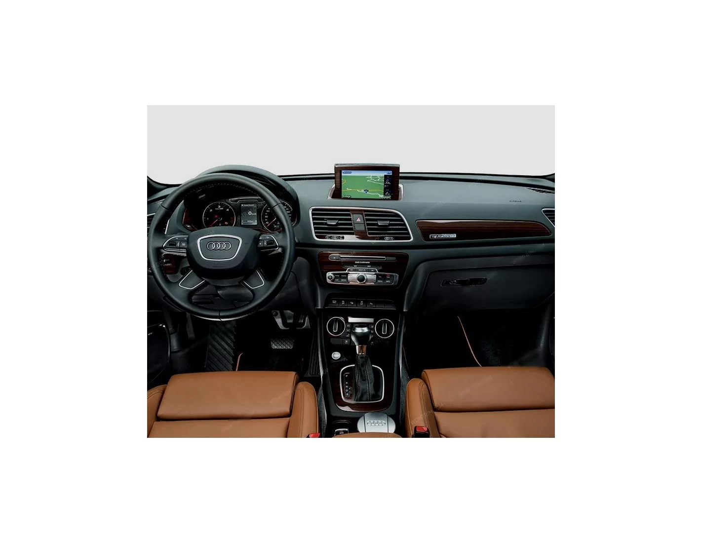 Audi Q3 ab 2015 Mittelkonsole Armaturendekor Cockpit Dekor 49-Teilige - 1- Cockpit Dekor Innenraum