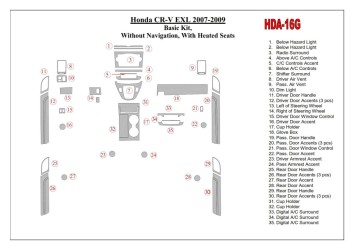 Opel Corsa D 01 2007 3m 3d Interior Dashboard Trim Kit Dash Trim Dekor 13 Parts