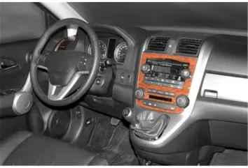 Honda CR-V 4X4 01.07-12.13 3M 3D Interior Dashboard Trim Kit Dash Trim Dekor 8-Parts