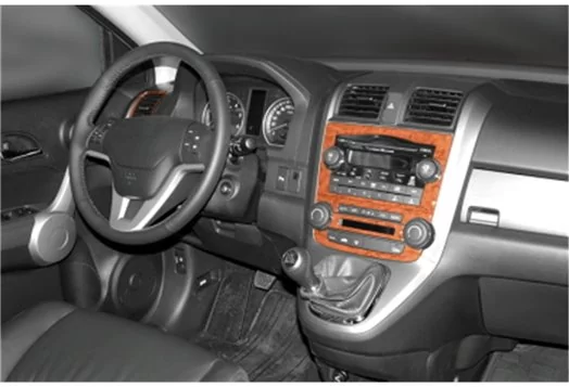 Honda CR-V 4X4 01.07-12.13 3M 3D Interior Dashboard Trim Kit Dash Trim Dekor 8-Parts