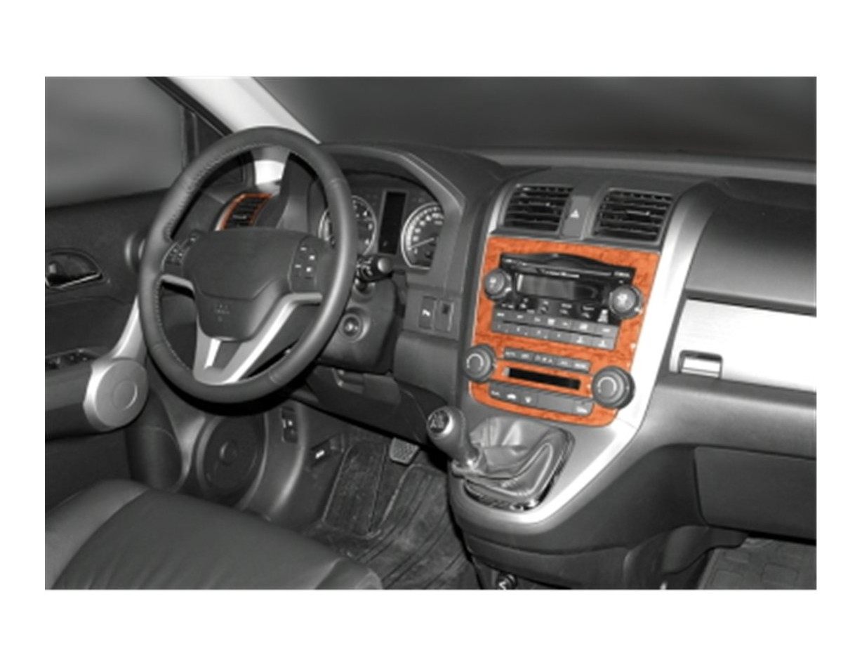 Honda CR-V 4X4 01.07-12.13 3D Decor de carlinga su interior del coche 8-Partes