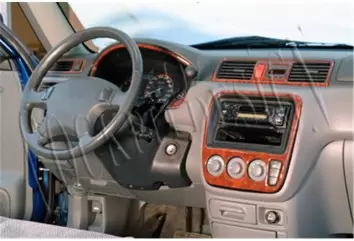 Honda CR-V 4X4 06.97-01.02 3D Decor de carlinga su interior del coche 9-Partes