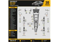 Chevrolet Malibu 2008-2012 kit rivestimento cruscotto e interni 3D 30 pezzi