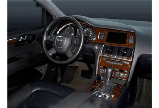 Audi Q7 2007-2014 3D Inleg dashboard Interieurset aansluitend en pasgemaakt op he 27 -Teile