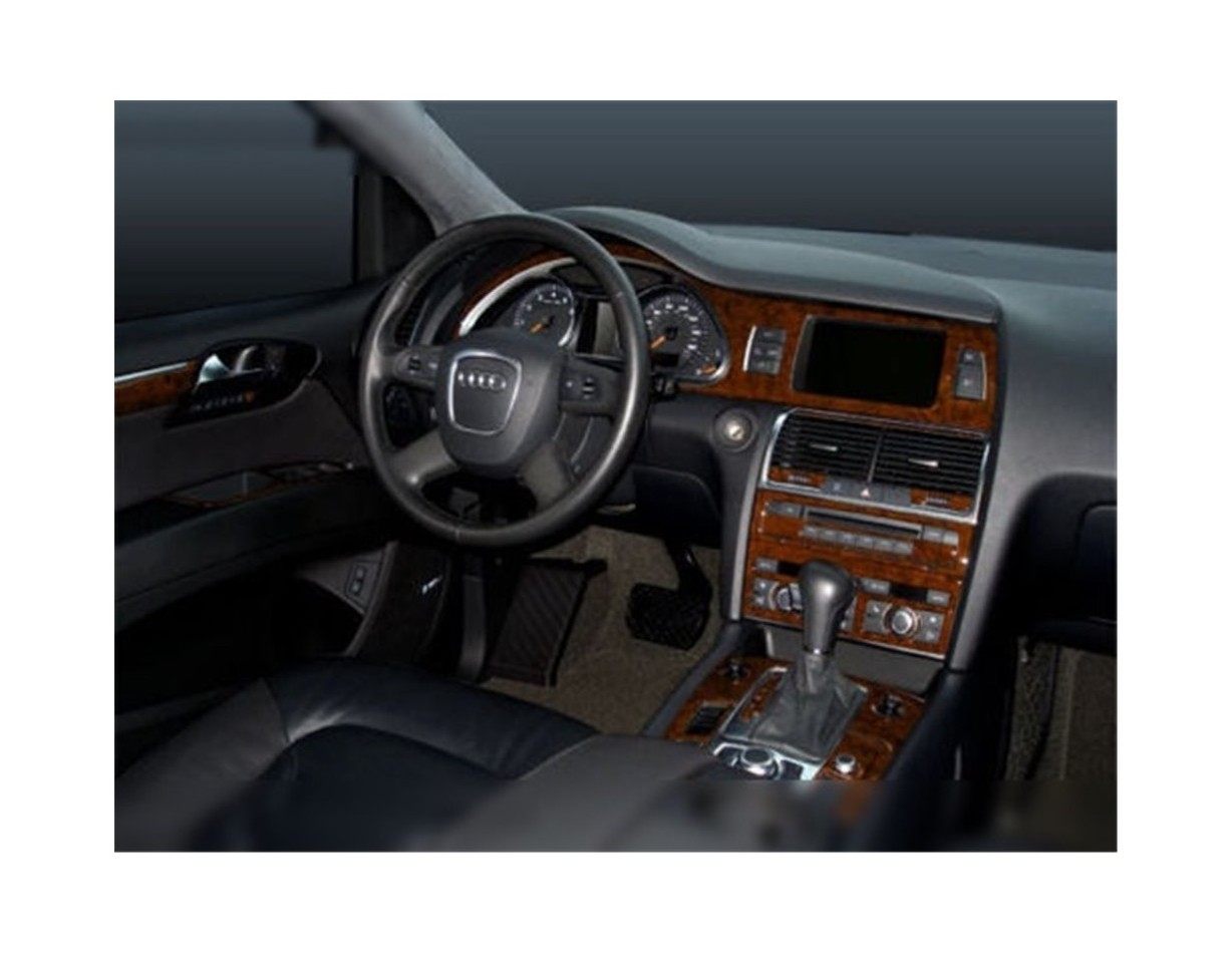 Audi Q7 2007-2014 Kit Rivestimento Cruscotto all'interno del veicolo Cruscotti personalizzati 27-Decori