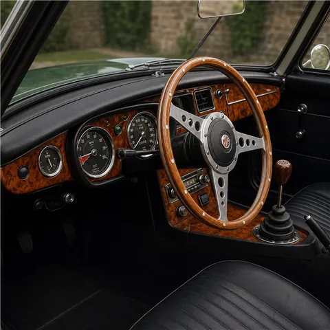 MG B 1962-1967 3D Cockpit Dekor Interieurleisten Set Full Set / as shown in product diagram-teilig