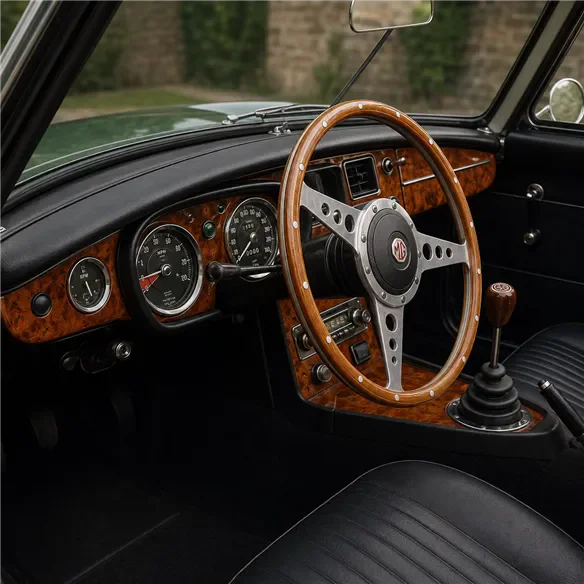 MG B 1962-1967 3D Cockpit Dekor Interieurleisten Set Full Set / as shown in product diagram-teilig