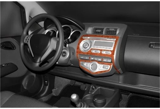 Honda Jazz 01.2002 3M 3D Interior Dashboard Trim Kit Dash Trim Dekor 7-Parts