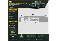 MG Midget/Austin Healey Sprite 1964-1967 juego completo kit de molduras interiores para salpicadero