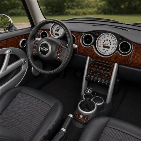 Mini Cooper R50 R53 2003-2008 3D interieur dashboard decoratieset dashboard decor 33-delen