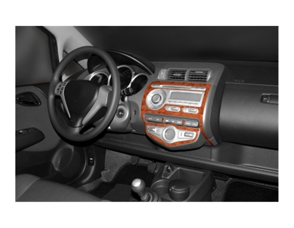 Honda Jazz 10.04-12.07 3M 3D Interior Dashboard Trim Kit Dash Trim Dekor 10-Parts