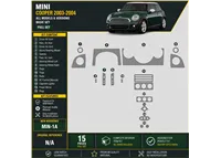 Mini Cooper 2003-2004 juego completo kit de molduras interiores para salpicadero