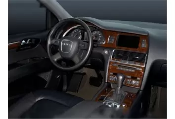 Audi Q7 2007-2014 FULL SET 3D Inleg dashboard Interieurset aansluitend en pasgemaakt op he 50 -Teile