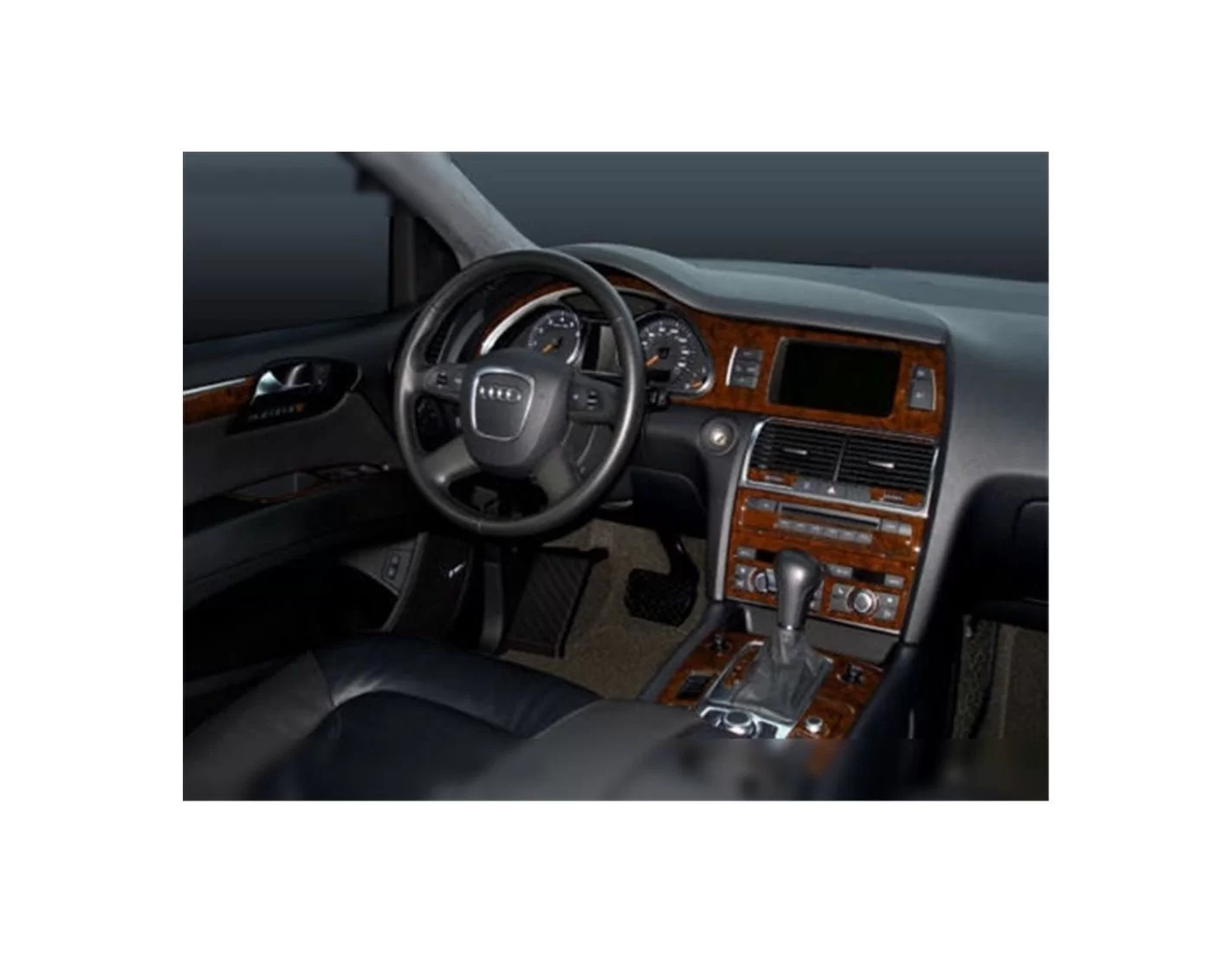 Audi Q7 2007-2014 FULL 3M 3D Interior Dashboard Trim Kit Dash Trim Dekor 50-Parts