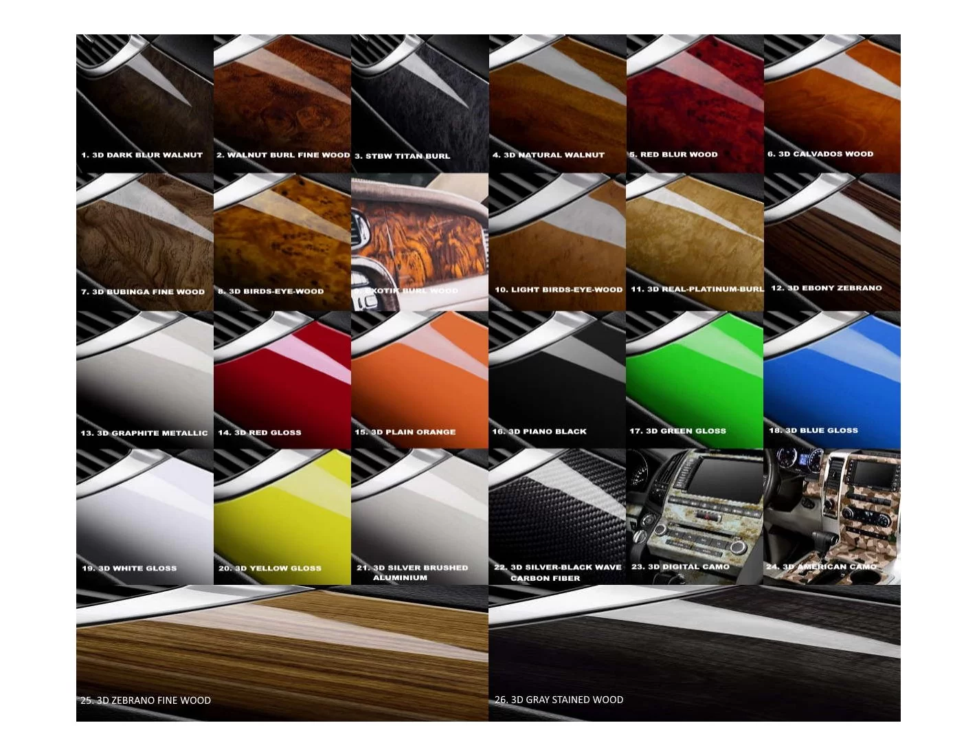 Honda Odyssey 2011-2013 Full Set, Without DVD Decor de carlinga su interior